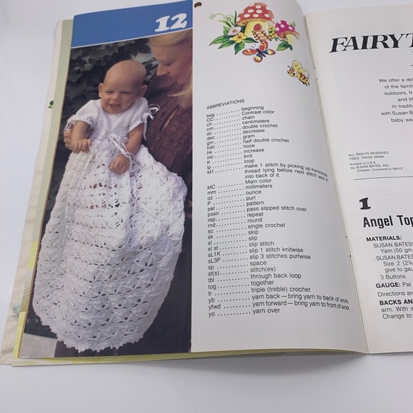 Vtg. Hand Knit Designes FAIRY TALE BABY BOOK by Susan Bates for Babies Up to 3 - Picture 9 of 12